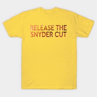 RELEASE THE SNYDER CUT - REVERSE FLASH RED LIGHTNING TEXT T-Shirt